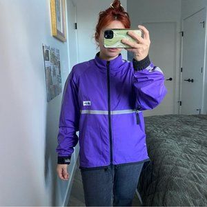 MEC Vintage 1990s Reflective Cycling Rain Jacket